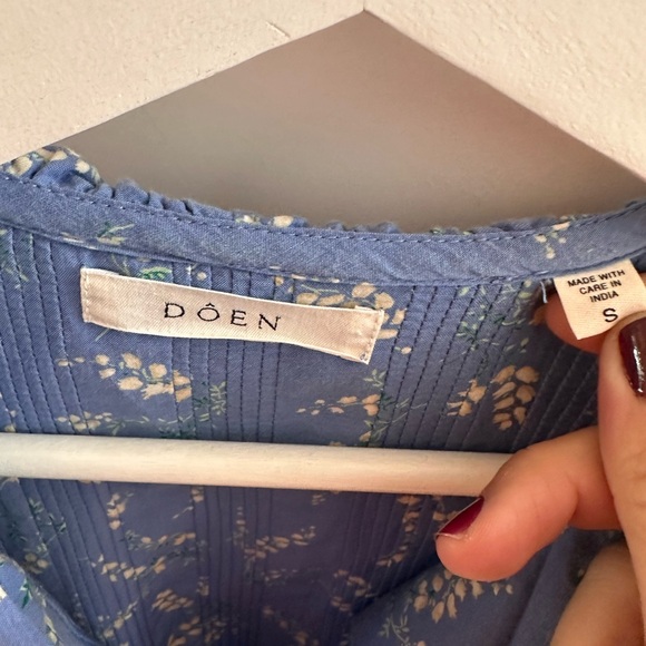 NWOT Doen Henri Top Bluebell Ballad Size S - Picture 5 of 8